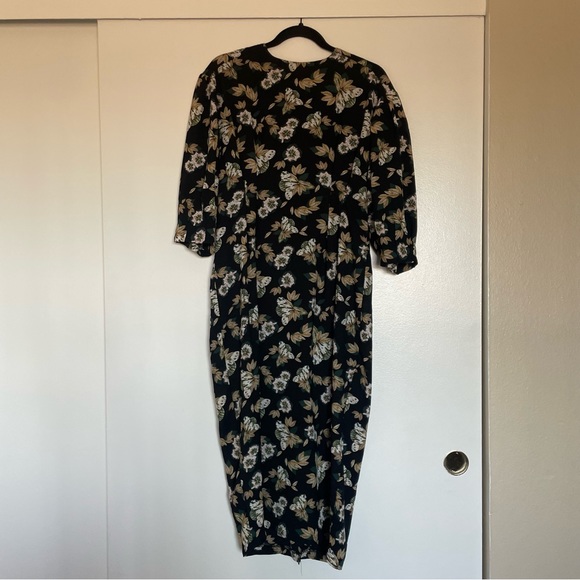 oak + fort patterned midi dress - Picture 1 of 9